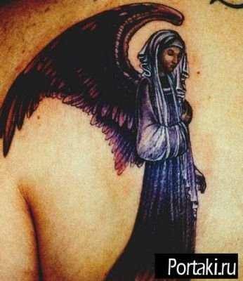 Фото и значение татуировки Ангел ( несут функцию защиты своего владельца ) X_b79b6220